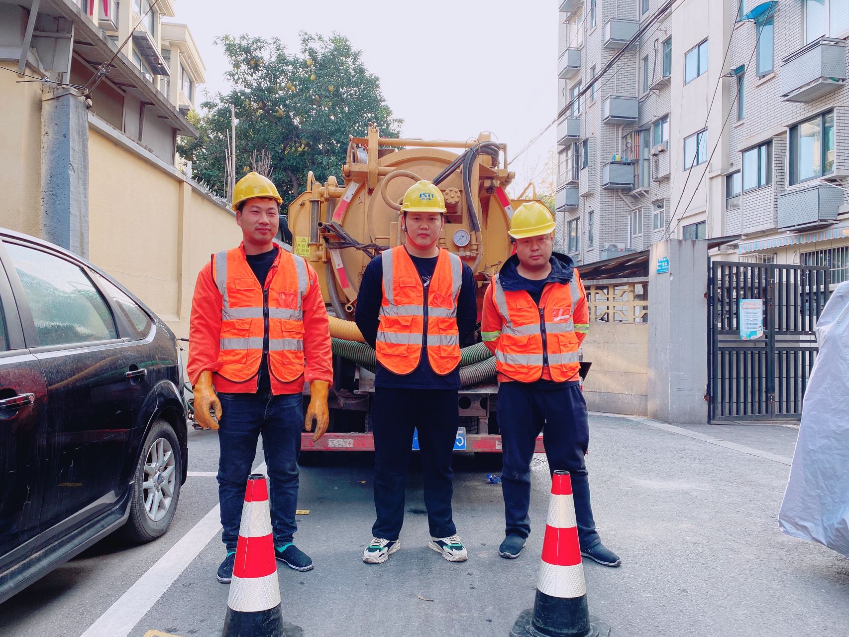 九江南京某小区管道清淤检测施工